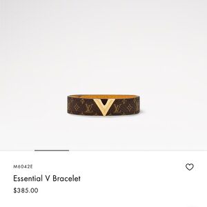 Authentic Louis Vuitton Essential V Bracelet